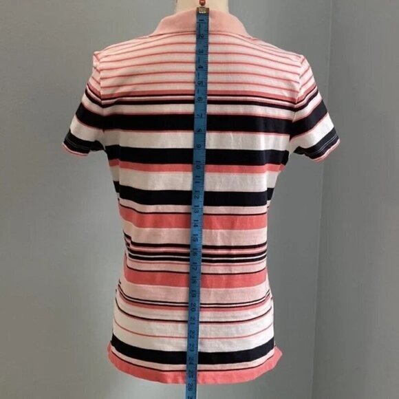 Tommy Hilfiger Multi-Stripe Polo - Women M - Picture 6 of 12